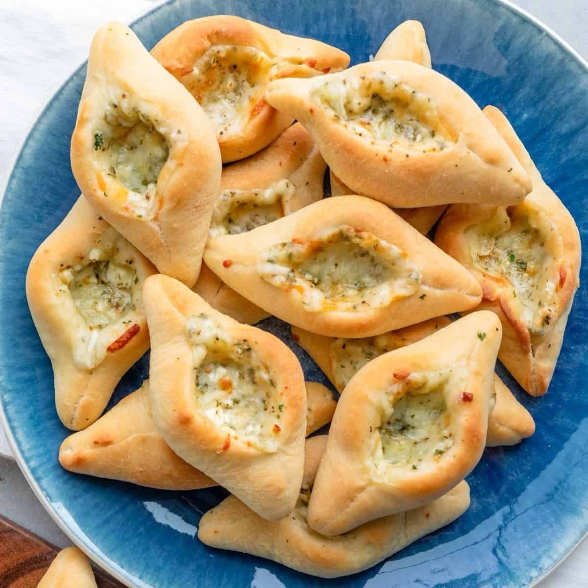 Authentic Lebanese homemade mini Cheese Fatayer pies