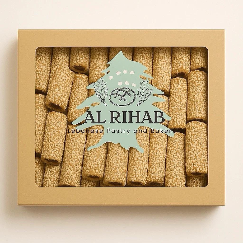 Authentic Lebanese homemade Cookies with Dates and Sesame