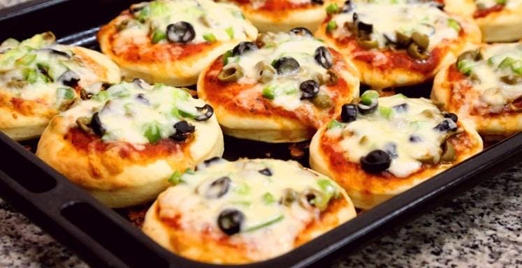 Authentic Lebanese homemade mini pizza or pies